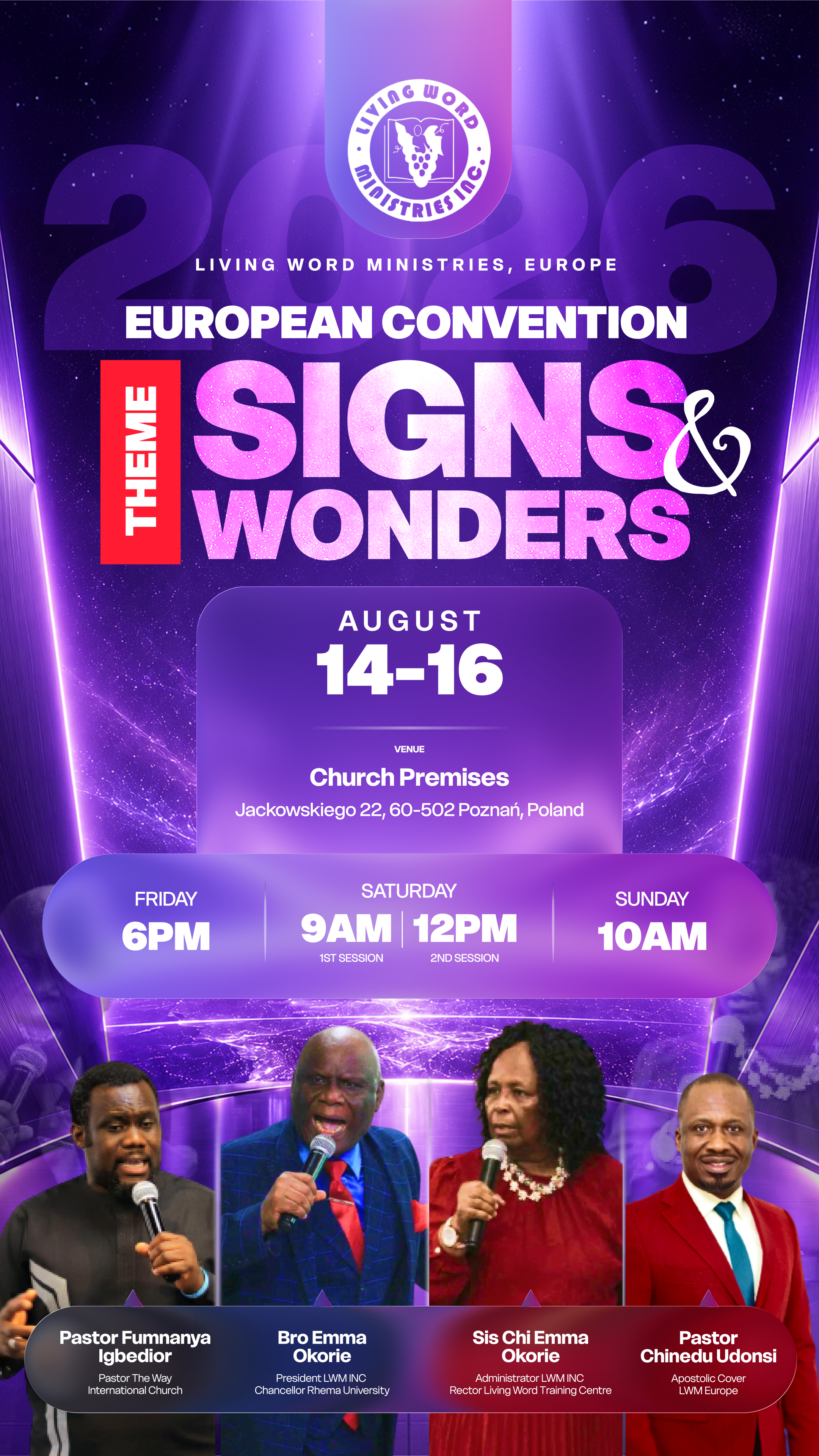 Annual Convention - The Way International Church flier